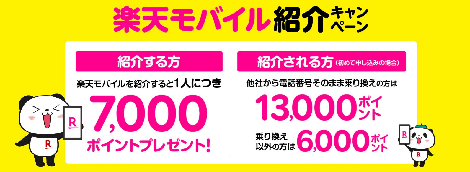 楽天モバイル紹介キャンペーン