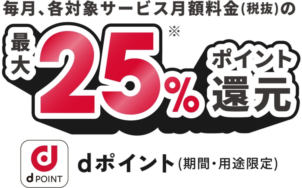 最大25%ポイント還元